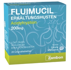 Fluimucil Erkältungshusten Lingual Tabl 200 mg