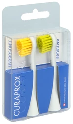 Curaprox Hydrosonic Ersatzbürstenkopf sensitive gelb-grün