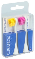 Curaprox Hydrosonic Ersatzbürstenkopf sensitive gelb-pink