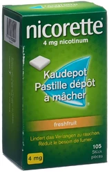 Nicorette Freshfruit Kaudepots 4 mg