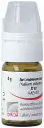 Omida Antimonium tartaricum Globuli 12 D mit Dosierhilfe