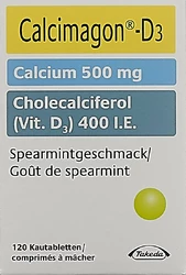 Calcimagon D3 Kautablette 500/400 Spearmint