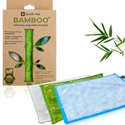 Quick Aid Chiffon de nettoyage en bambou set