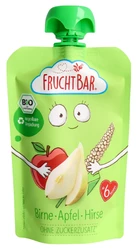 FRUCHTBAR Fruchtpüree Bio Birner Apfel Hirse