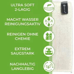 Quick Aid Bambus-Reinigungstuch grün