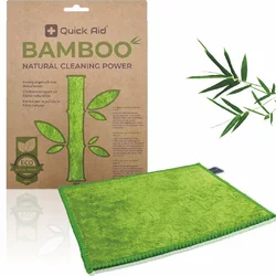 Quick Aid Bambus-Reinigungstuch grün