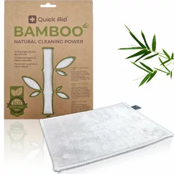 Quick Aid Chiffon de nettoyage en bambou blanc