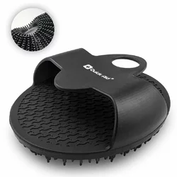 Quick Aid Körperbürste aus Silikon für Babys und Erwachsene schwarz