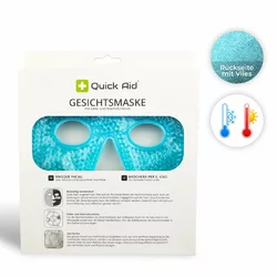 Quick Aid Masque facial avec fonction rafraîchissante et chauffante