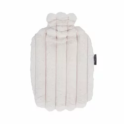 Fashy Wärmflasche 2l Flauschbezug weiss Thermoplastik