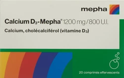 Calcium D3-Mepha Brausetablette 1200/800
