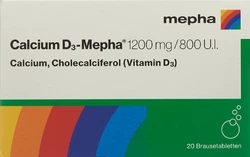 Calcium D3-Mepha Brausetablette 1200/800