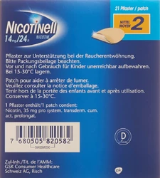 Nicotinell 2 mittel Matrixpfl 14 mg/24h