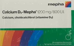 Calcium D3-Mepha Brausetablette 1200/800