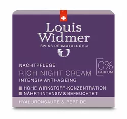 Louis Widmer Rich Night Cream ohne Parfum