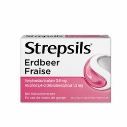 Strepsils Lutschtablette Erdbeer
