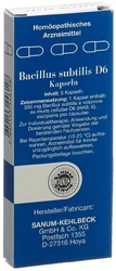 SANUM Bacillus subtilis Kapsel 6 D