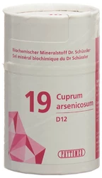PHYTOMED Nr19 Cuprum arsenicosum Tablette 12 D