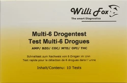 Willi Fox Drogentest Multi 6 Drogen Urin