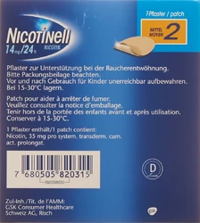 Nicotinell 2 mittel Matrixpfl 14 mg/24h