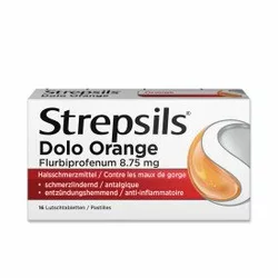 Strepsils Dolo Lutschtablette Orange
