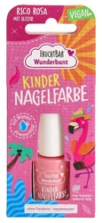 FRUCHTBAR Wunderbunt Kinder Nagelfarbe Rico Rosa mit Glitzer vegan