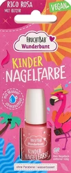 FRUCHTBAR Wunderbunt Kinder Nagelfarbe Rico Rosa mit Glitzer vegan