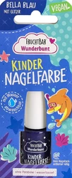 FRUCHTBAR Wunderbunt Kinder Nagelfarbe Bella blau mit Glitzer vegan