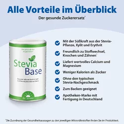 Dr. Jacob's SteviaBase Zuckerersatz Erythrit Xylit