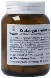 WELEDA Crataegus Folium cum Flore et Fructus Kautablette