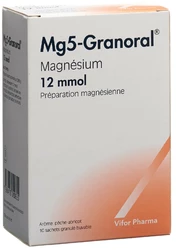 Mg5-Granoral Granulat 12 mmol Pfirsich-Aprikose