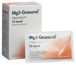 Mg5-Granoral Granulat 12 mmol Pfirsich-Aprikose