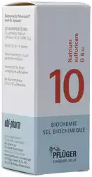 PFLÜGER no10 natr sulf gouttes 6 D