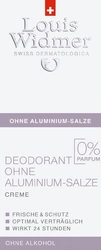 Louis Widmer Deodorant Creme ohne Aluminiumsalze ohne Parfum