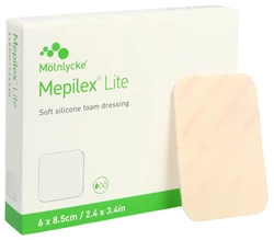 Mepilex Lite Absorptionsverband 6x8.5cm Silikon