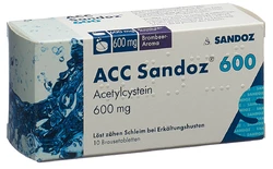 ACC Sandoz cpr eff 600 mg arôme mûre