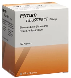 Ferrum Hausmann Ret Kaps 100 mg