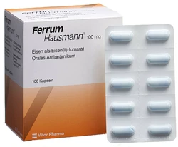 Ferrum Hausmann Ret Kaps 100 mg