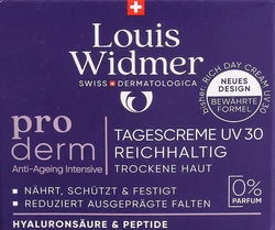 Louis Widmer Proderm crème de jour UV30 riche sans parfum