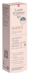 Louis Widmer Nutriderm crème de jour teintée UV20 bronze 02 parfumée