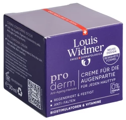Louis Widmer Proderm Creme für die Augenpartie ohne Parfum
