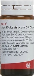 Wala Apis D4/Levisticum D3 Globuli