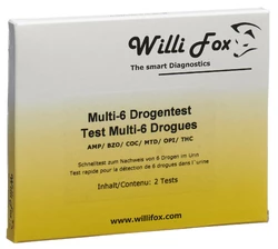 Willi Fox Drogentest Multi 6 Drogen Urin