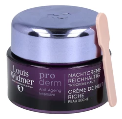 Louis Widmer Proderm crème de nuit riche sans parfum