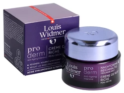 Louis Widmer Proderm crème de nuit riche sans parfum