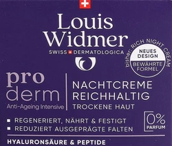 Louis Widmer Proderm Nachtcreme reichhaltig ohne Parfum