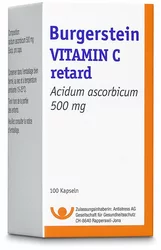 Burgerstein Vitamin C Ret Kaps 500 mg