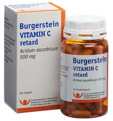 Burgerstein Vitamin C Ret Kaps 500 mg