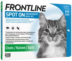 FRONTLINE Spot On Katze Liste D