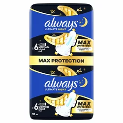 always Ultra Binde Ultimate Night Max Protection mit Flügeln BigPack